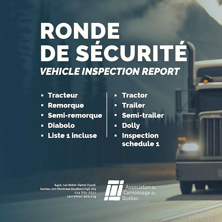 ronde, nouvelle, sécurité,… | Association du camionnage du Québec